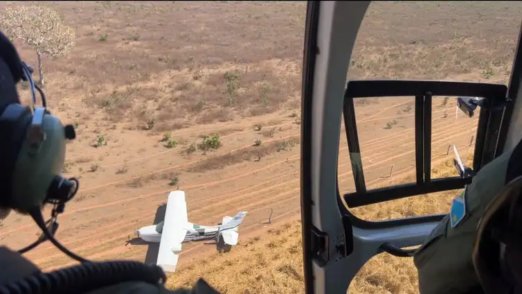 Aeronave suspeita da Bolívia é interceptada pela FAB no Mato Grosso